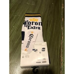 Corona Extra Beer NEW Men's Crew Socks Size 10-13 Shoe Size 6.5-12.5